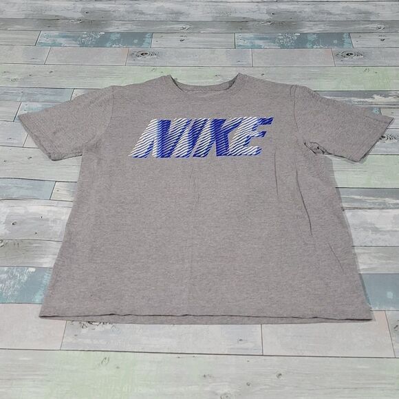 Nike Blue & Gray Regular Fit T-Shirt sz Large - Picture 1 of 4